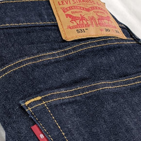 Levi's Mens 531 Athletic Slim Jeans 30x32 - Picture 5 of 5